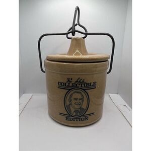 Win Schuler 1985 Collectible Edition Cheese Crock Wire Bale 5 1/2"